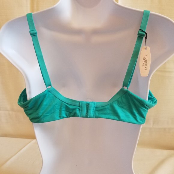 NEW Victoria Secret 38B Lined Shaping Demi Bra in Turquoise - Picture 2 of 4